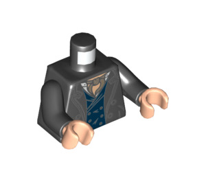 LEGO Schwarz Butch Cavendish Torso (76382)