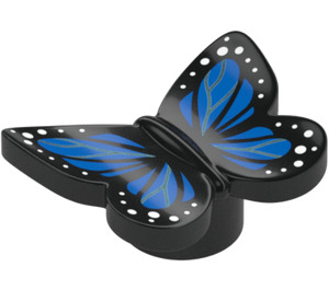 LEGO Black Butterfly (Smooth) with Blue and White (80674 / 103358)