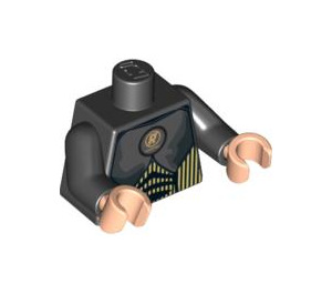 LEGO Zwart Cannonball Taylor Torso (973 / 76382)