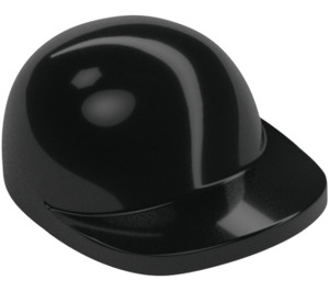 LEGO Black Cap with Short Curved Bill with Short Curved Bill (86035)