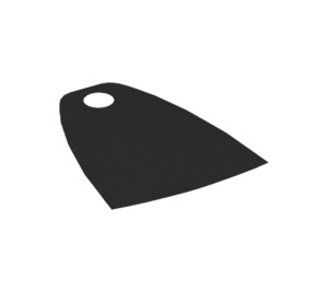 LEGO Black Cape - Narrow with Single Hole (10555 / 98097)