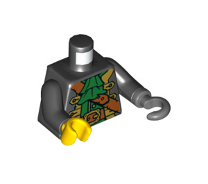 LEGO Zwart Captain Redbeard Minifig Torso (973 / 73001)