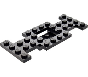 LEGO Black Car Base 4 x 10 x 0.67 with 2 x 2 Open Center (4212)