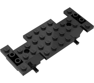 LEGO Noir Voiture Base 4 x 10 x 1 2/3 (30235)