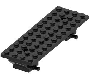 LEGO Noir Voiture Base 4 x 12 x 1.33 (30278 / 76058)