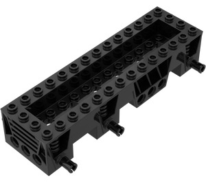 LEGO Zwart Auto Basis 4 x 14 x 2.333 (30642)