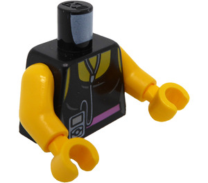 LEGO Black Cardio Carrie Minifig Torso (973 / 76382)