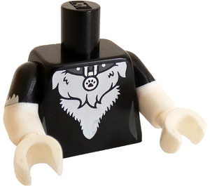 LEGO Svart Katt Kostym Flicka Minifigur Kropp (973 / 16360)