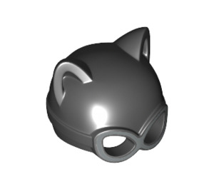 LEGO Schwarz Catwoman Maske mit Silber Schutzbrille (29292 / 54959)