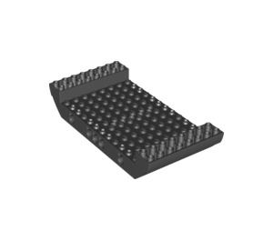 LEGO Black Center Hull 8 x 16 x 2.3 with Holes (95227)