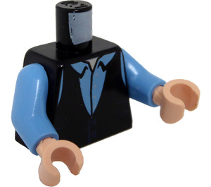 LEGO Zwart Chandler Bing Minifig Torso (973 / 76382)