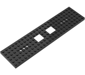 LEGO Schwarz Fahrwerk 6 x 24 x 2/3 (92340)