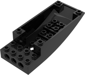 LEGO Zwart Cockpit Onderzijde 4 x 10 x 2 (47846)