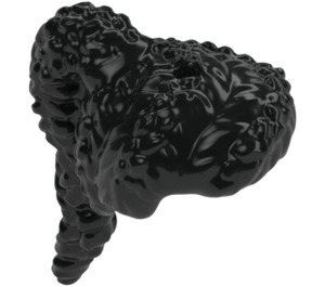 LEGO Noir Coiled Cheveux avec Queue de cheval (69857)