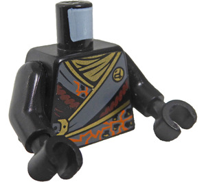 LEGO Schwarz Cole Minifigur Torso (973 / 76382)