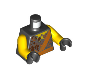 LEGO Noir Cole Minifig Torse (973 / 76382)