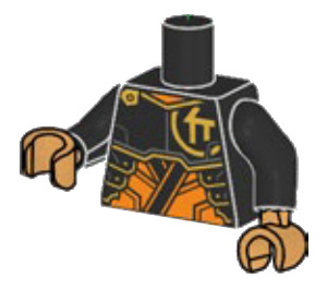 LEGO Black Cole Torso (973 / 76382)