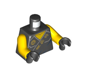 LEGO Black Cole - Tournament Minifig Torso (973 / 76382)