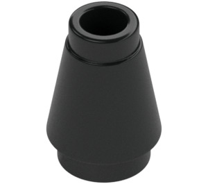 LEGO Negro Cono 1 x 1 con ranura superior (28701 / 59900)