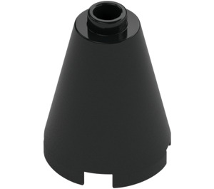 LEGO Black Cone 2 x 2 x 2 (Open Stud) (3942 / 14918)