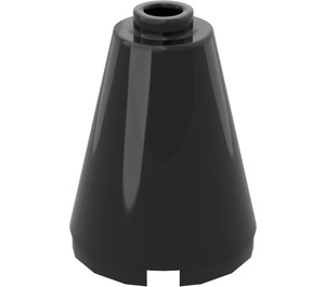 LEGO Sort Cone 2 x 2 x 2 (Sikkerheds knops)