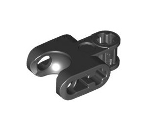 LEGO Black Connector 2 x 3 with Ball Socket and Smooth Sides and Rounded Edges (93571)