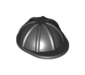 LEGO Black Construction Helmet with Brim (3833)