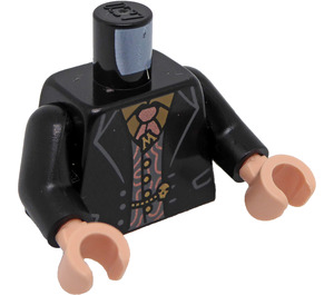 LEGO Svart Corban Yaxley Minifigur Kropp (973 / 76382)