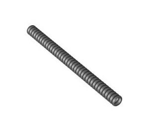 LEGO Black Corrugated Hose 10.4 cm (13 Studs) (23395 / 57711)