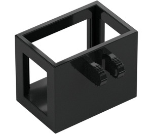 LEGO Black Crane Basket 3 x 2 x 2 with Locking Hinge (51858 / 53030)