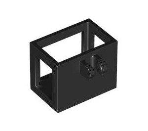 LEGO Black Crane Basket 3 x 2 x 2 with Locking Hinge (51858 / 53030)