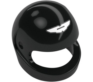 LEGO Noir Crash Casque avec Aston Martin logo (2446)