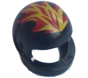 LEGO Black Crash Helmet with Flames (83130 / 83133)