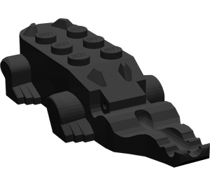 LEGO Schwarz Krokodil Körper (6026)