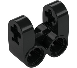 LEGO Black Cross Block 2 x 2 Split (Axle / Twin Pin) (41678)