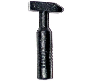 LEGO Schwarz Kreuz Pein Hammer mit 6 Rippengriffen