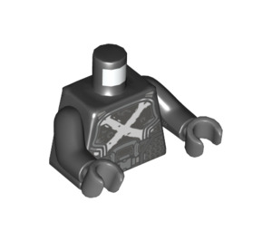 LEGO Zwart Crossbones Minifiguur Torso (973 / 76382)