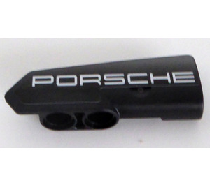 LEGO Black Curved Panel 21 Right with 'PORSCHE' Sticker (11946)