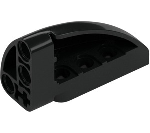 LEGO Black Curved Panel 3 x 5 x 2 Right (2442)