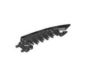 LEGO Black Curved Sword with Serrated Blades (54272)