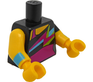 LEGO Svart Dance Instructor Minifigur Kropp (973 / 27951)