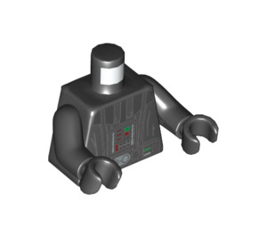 LEGO Noir Darth Vader  Minifig Torse avec Noir Bras et Noir Mains (973 / 76382)