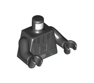 LEGO Černá Darth Vader  Minifigurka Trup s Černá Paže a Černá Ruce (973 / 76382)