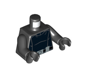 LEGO Zwart Death Ster Trooper Torso (973 / 76382)