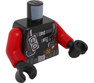 LEGO Černá Deep Sea Minifigurka Trup (973 / 76382)