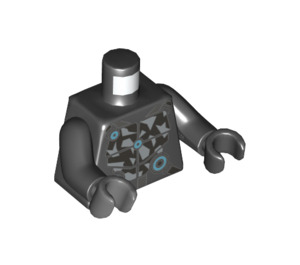 LEGO Schwarz Digi Cole Minifigur Torso (973 / 76382)