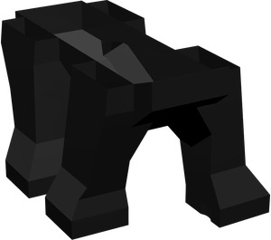 LEGO Negro Dinosaurio Cuerpo Piernas (30462)