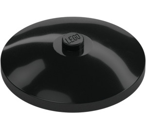 LEGO Svart Dish 4 x 4 (Solid knott) (3960 / 30065)