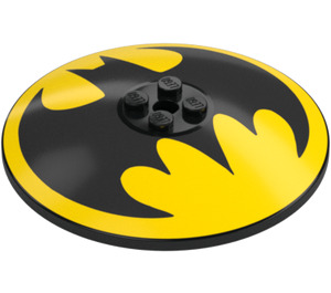 LEGO Black Dish 8 x 8 with Batman Logo (3961 / 107108)