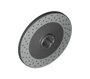 LEGO Černá Disk 3 x 3 s Disk Brake Rotor otvory (2723 / 33878)